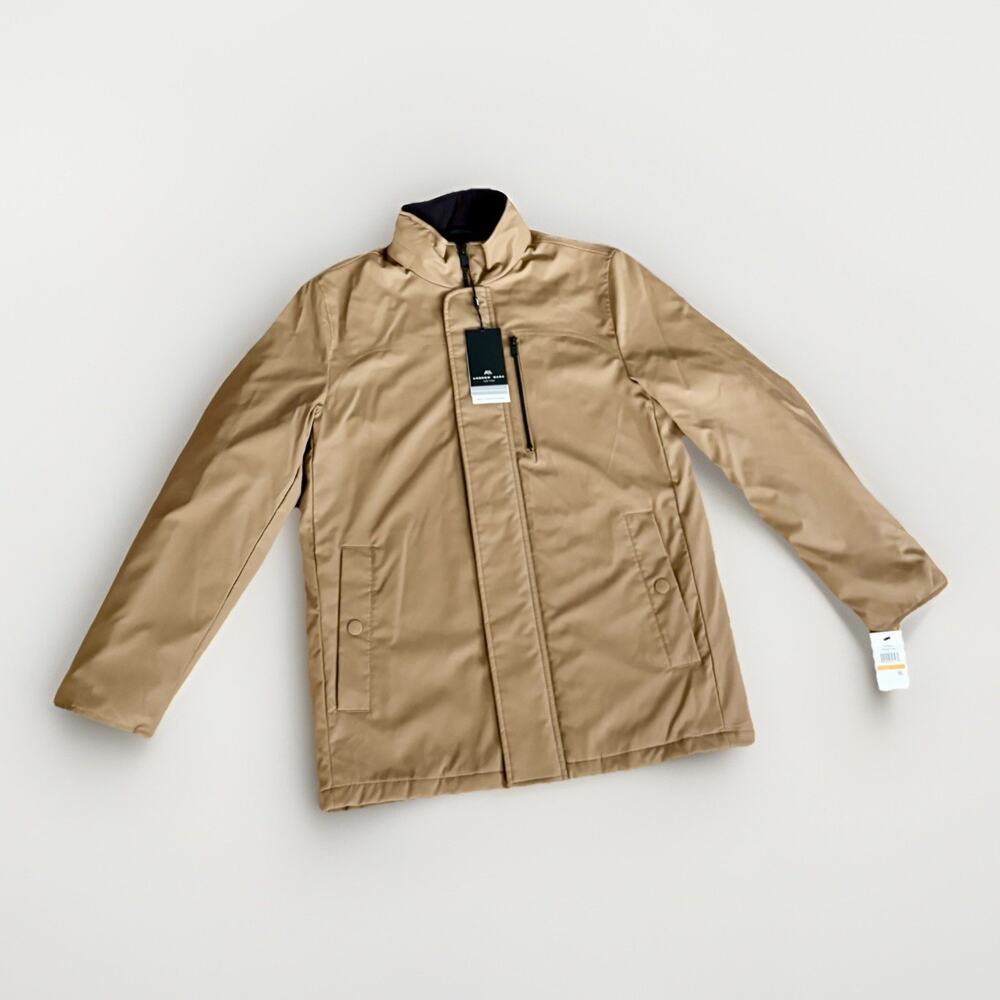 ANDREW MARC NY Waterproof Insulated Quilted Field Jacket City Coat TWIG MENS SM